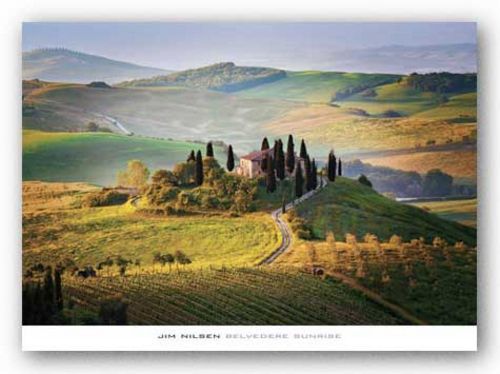 Belvedere Sunrise Tuscany by Jim Nilsen