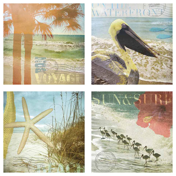Beach Postmarks Set by Paula Scaletta