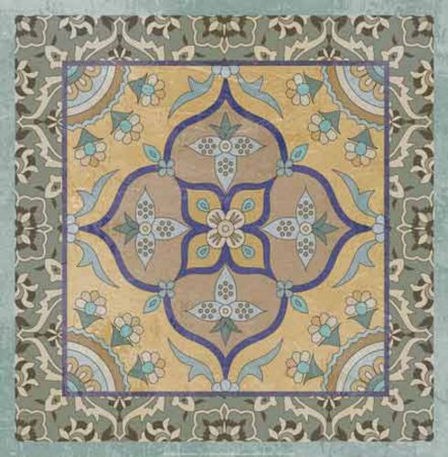 Floral Tile II by Paula Scaletta