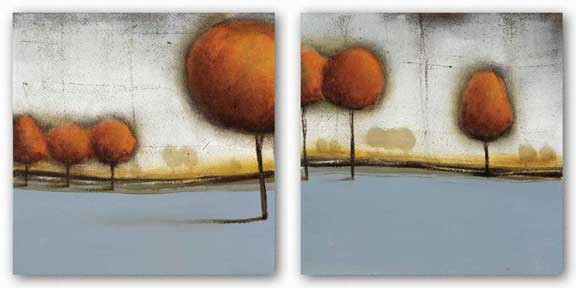 Landscape XXXIII and XXXIV Set by Ivan Reyes Art Print – First Art Source