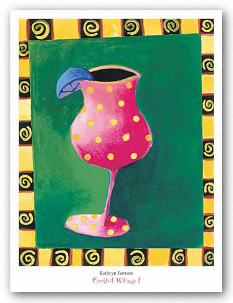 Cocktail Whimsy I by Kathryn Fortson