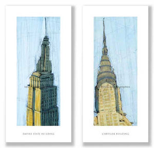 Chrysler Building and Empire State Building Set by Mark Gleberzon
