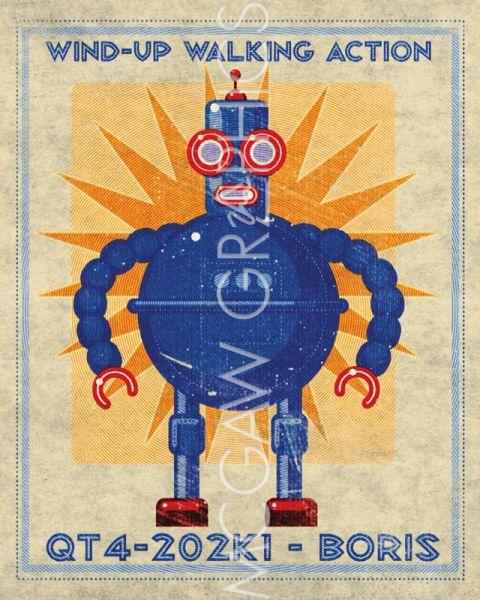 Boris Box Art Robot by John W. Golden