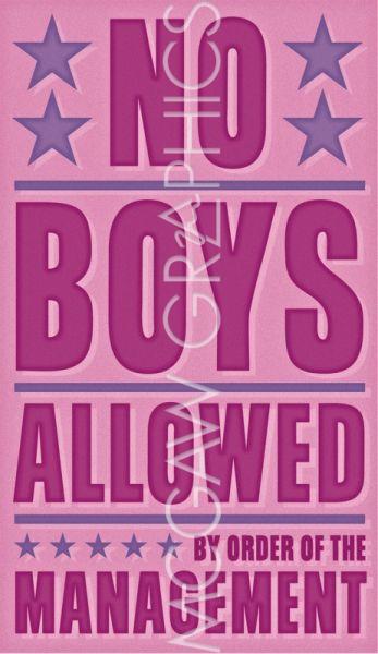 No Boys Allowed by John W. Golden