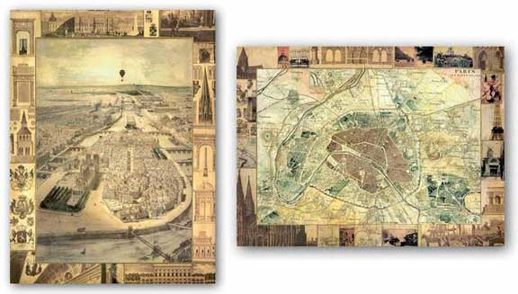 Carte de Paris Set by Susan Gillette