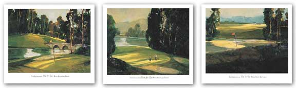 The 1st Tee-Putt for Par-The 9th Tee Set by Ted Goerschner
