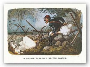 Double-Barreled Breech-Loader by Currier and Ives