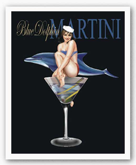 Blue Dolphin Martini by Ralph Burch