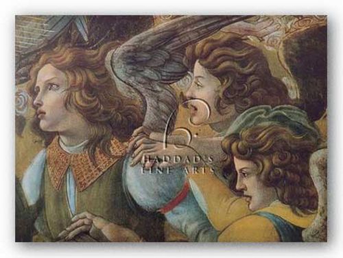 Angels (Detail from The Coronation) by Sandro Botticelli