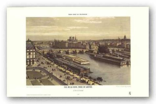 View of the Seine From the Louvre by P.H. Benoist