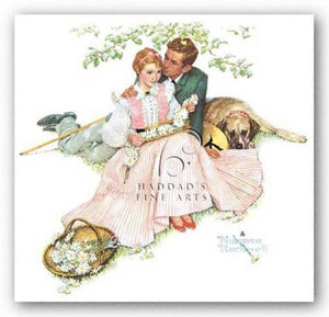 Flowers in Tender Bloom by Norman Rockwell