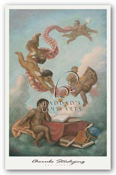 Cherubs Studying by Tim Ashkar