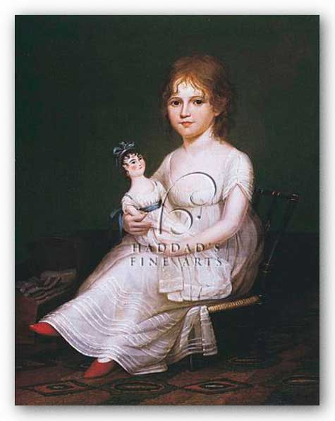 Girl Holding a Doll by James Peale