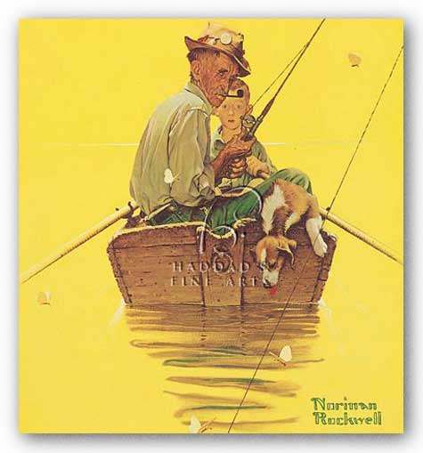 Fish Finders by Norman Rockwell