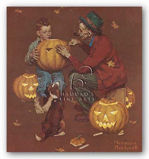 Ghostly Gourds by Norman Rockwell