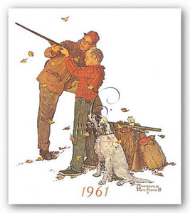 Careful Aim by Norman Rockwell