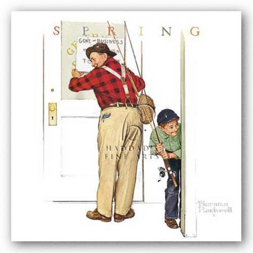 Closed for Buisness by Norman Rockwell