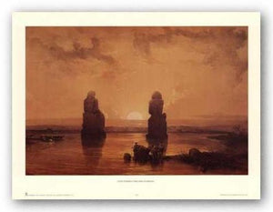 Statues of Memnon at Thebes, During the Inundation by David Roberts