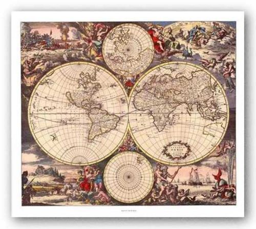 Map of the World by Joan Blaeu