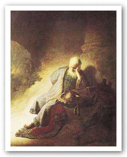 The Prophet Jeremiah by Rembrandt Harmenszoon van Rijn