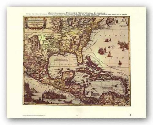 Map of North and South America by Joan Blaeu