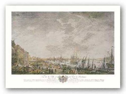 Vue De La Ville Et Du Port De Bordeaux by Joseph Vernet