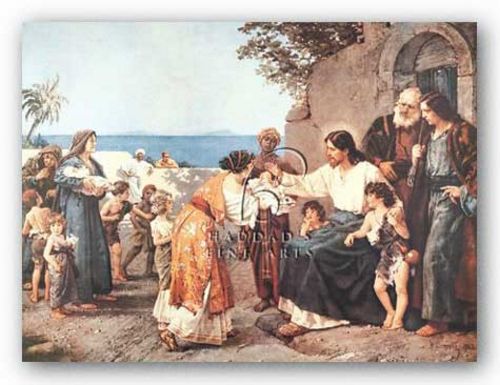 Christ Blessing the Children by H. Clementz