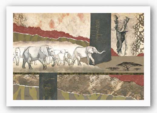 Serengeti Elephants by Joseph Poirier