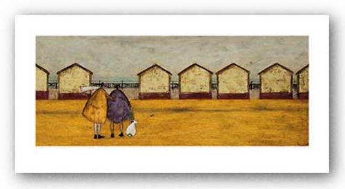 Looking Through The Gap in the Beach Huts by Sam Toft