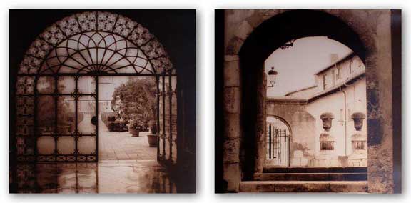 Courtyard in Burgos-Venezia Set by Alan Blaustein