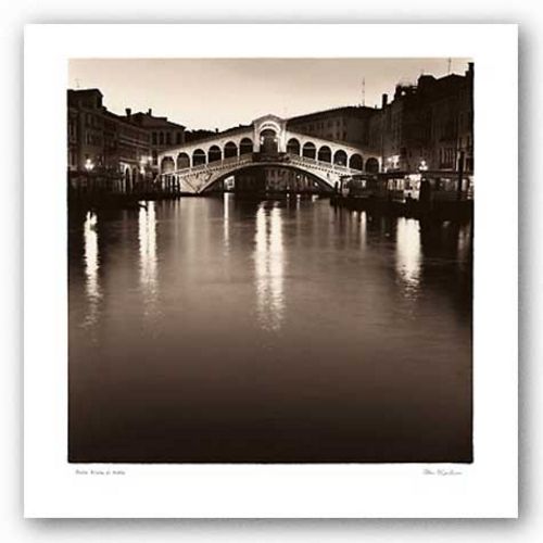 Ponte Rialto Di Notte by Alan Blaustein