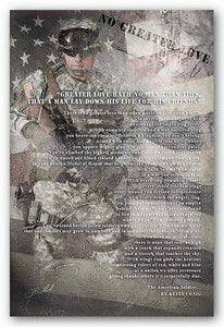 Stand and Salute - No Greater Love - Soldier by James Bullard