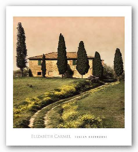 Tuscan Farmhouse by Elizabeth Carmel