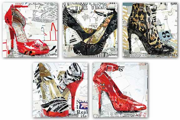 Shoes Set (Five Prints) by Derek Gores