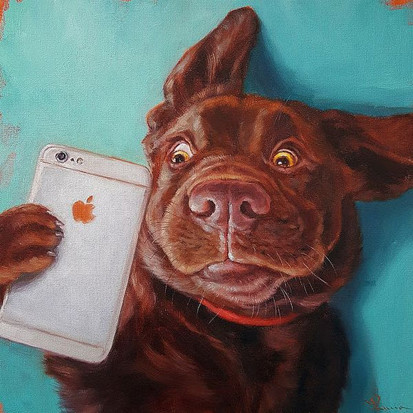 Dog Selfie by Lucia Heffernan