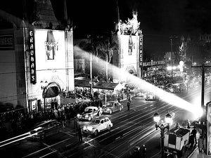 Grauman’s Chinese Theatre, Hollywood Blvd., 1944 by Hollywood Historic Photos