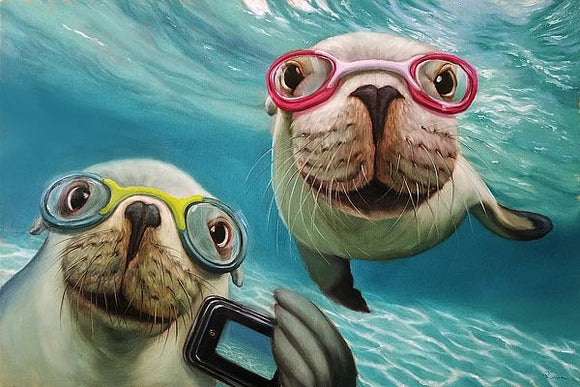 Underwater Selfie by Lucia Heffernan