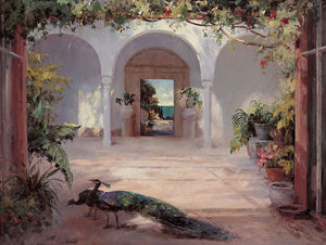 Sunlit Courtyard by Haibin