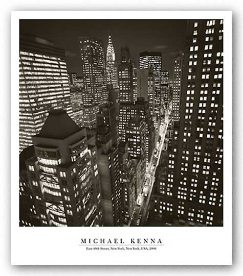East 40th Street, NY 2006 by Michael Kenna