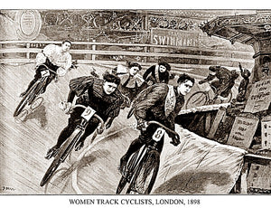 Women Track Cyclists, London, 1898 by Sports Pressee