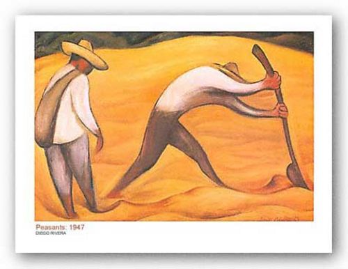 Peasants, 1947 by Diego Rivera