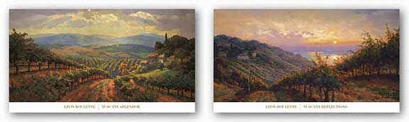 Tuscany Reflections and Tuscany Splendor Set by Leon Roulette