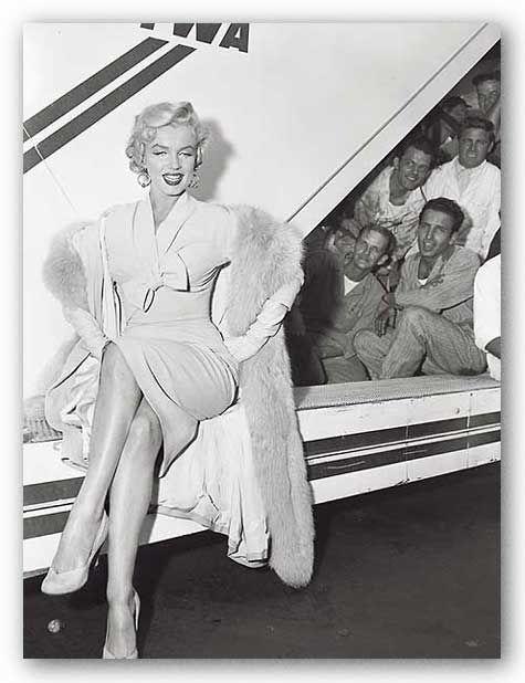 Marilyn Monroe in Airport by Sam Schulman