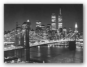 Top View Of Brooklyn Bridge by Henri Silberman
