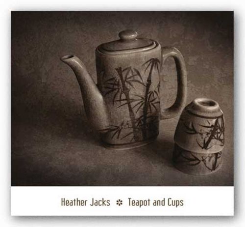 Teapot and Cups by Heather Jacks