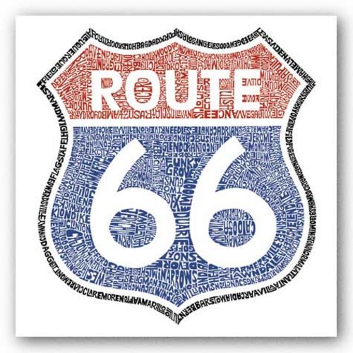 The Legendary Route 66 by L.A. Pop Art