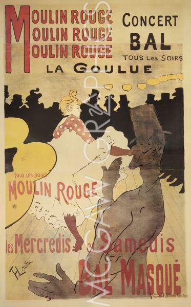 Moulin Rouge/La Goulue by Henri de Toulouse-Lautrec
