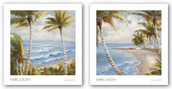 Palm Paradise and Seaside Escape Set by Marc Lucien