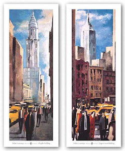 Empire State Building and Chrysler Building Set by Didier Lourenco
