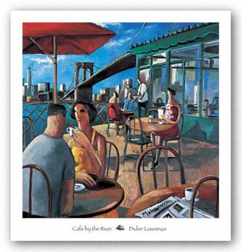 Cafe by the River by Didier Lourenco